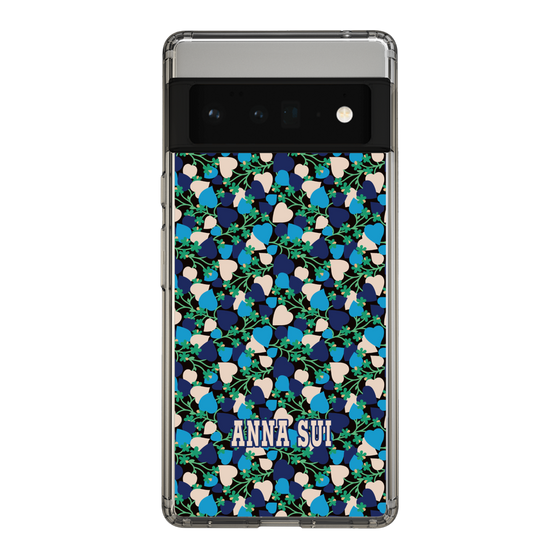 スリムプロテクションケース［ ANNA SUI - HEARTS VINE - BLUE ］