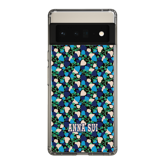 スリムプロテクションケース［ ANNA SUI - HEARTS VINE - BLUE ］