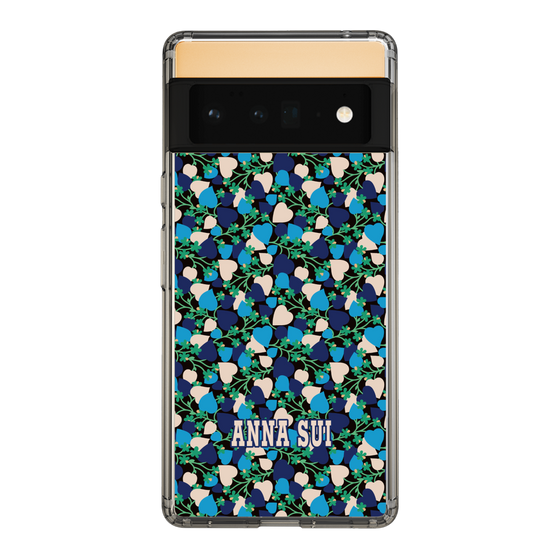 スリムプロテクションケース［ ANNA SUI - HEARTS VINE - BLUE ］