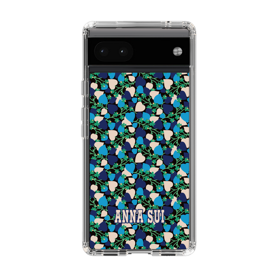スリムプロテクションケース［ ANNA SUI - HEARTS VINE - BLUE ］