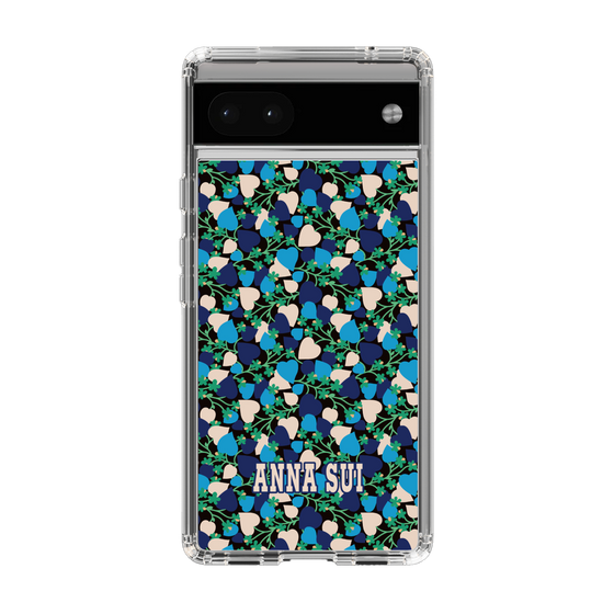 スリムプロテクションケース［ ANNA SUI - HEARTS VINE - BLUE ］