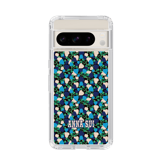 スリムプロテクションケース［ ANNA SUI - HEARTS VINE - BLUE ］