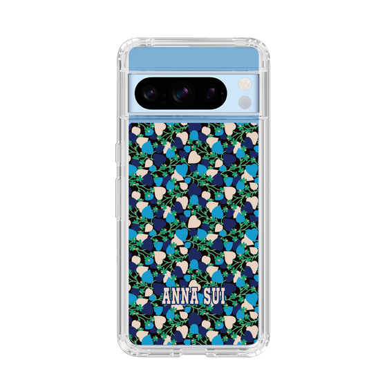 スリムプロテクションケース［ ANNA SUI - HEARTS VINE - BLUE ］