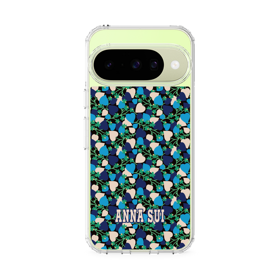 スリムプロテクションケース［ ANNA SUI - HEARTS VINE - BLUE ］