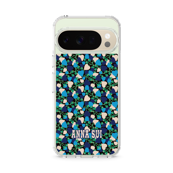 スリムプロテクションケース［ ANNA SUI - HEARTS VINE - BLUE ］