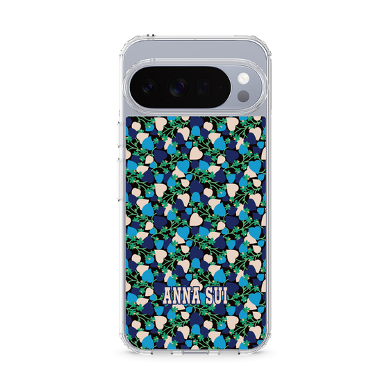 スリムプロテクションケース［ ANNA SUI - HEARTS VINE - BLUE ］