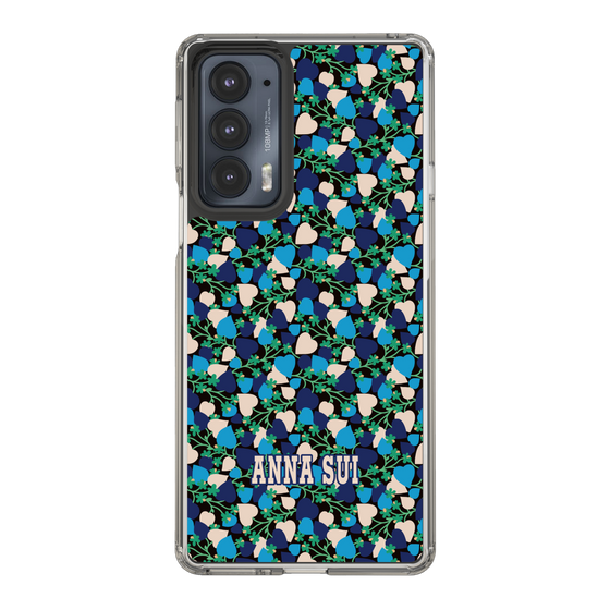 スリムプロテクションケース［ ANNA SUI - HEARTS VINE - BLUE ］