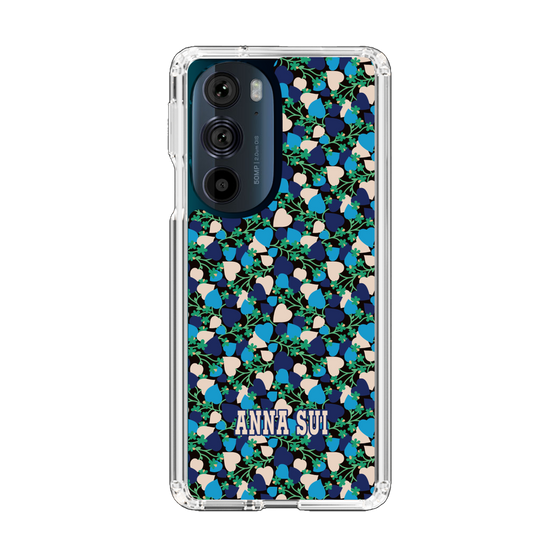 スリムプロテクションケース［ ANNA SUI - HEARTS VINE - BLUE ］