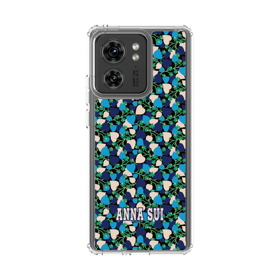 スリムプロテクションケース［ ANNA SUI - HEARTS VINE - BLUE ］