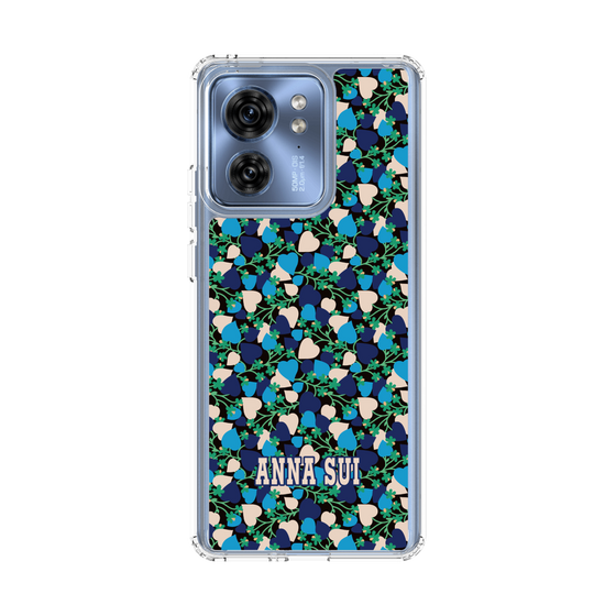 スリムプロテクションケース［ ANNA SUI - HEARTS VINE - BLUE ］