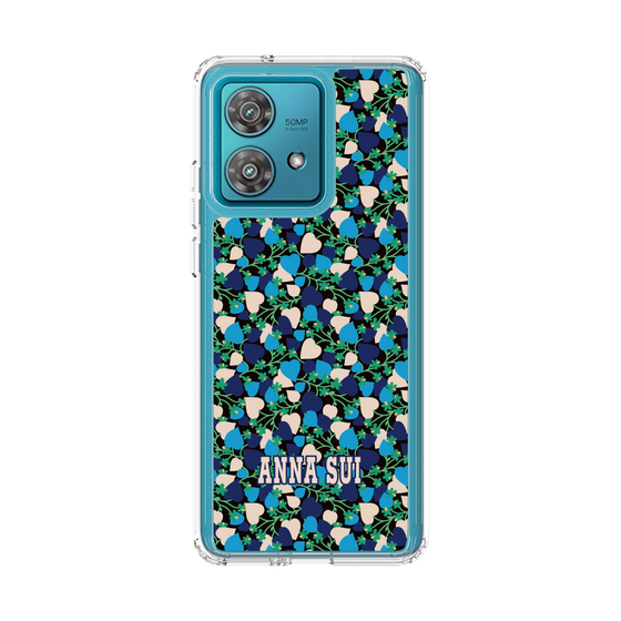 スリムプロテクションケース［ ANNA SUI - HEARTS VINE - BLUE ］
