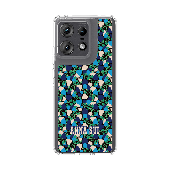 スリムプロテクションケース［ ANNA SUI - HEARTS VINE - BLUE ］