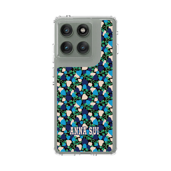 スリムプロテクションケース［ ANNA SUI - HEARTS VINE - BLUE ］