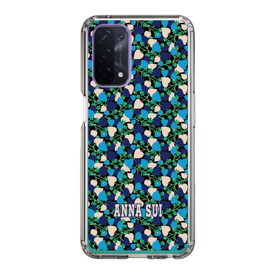 スリムプロテクションケース［ ANNA SUI - HEARTS VINE - BLUE ］