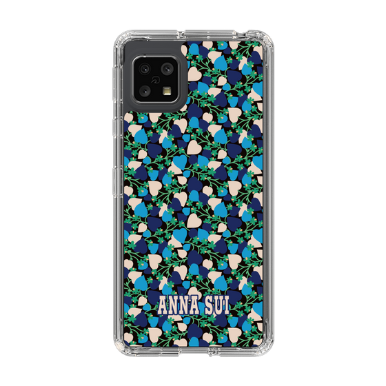 スリムプロテクションケース［ ANNA SUI - HEARTS VINE - BLUE ］