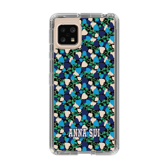 スリムプロテクションケース［ ANNA SUI - HEARTS VINE - BLUE ］