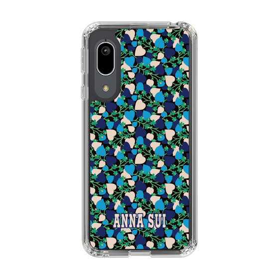 スリムプロテクションケース［ ANNA SUI - HEARTS VINE - BLUE ］