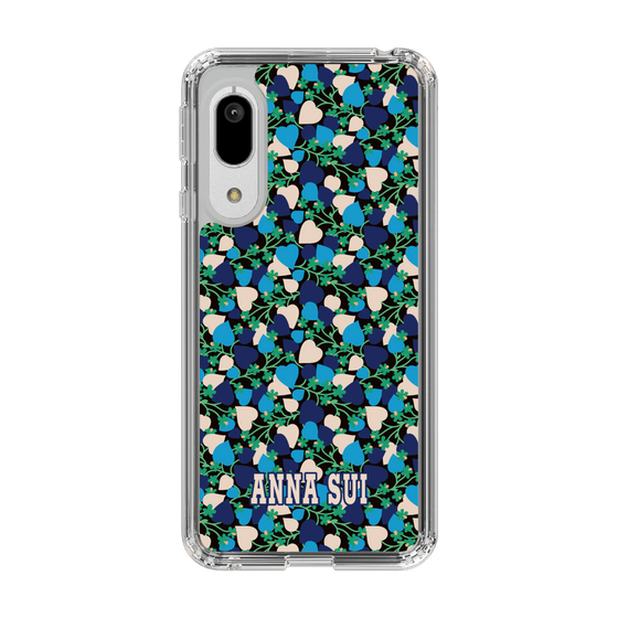 スリムプロテクションケース［ ANNA SUI - HEARTS VINE - BLUE ］