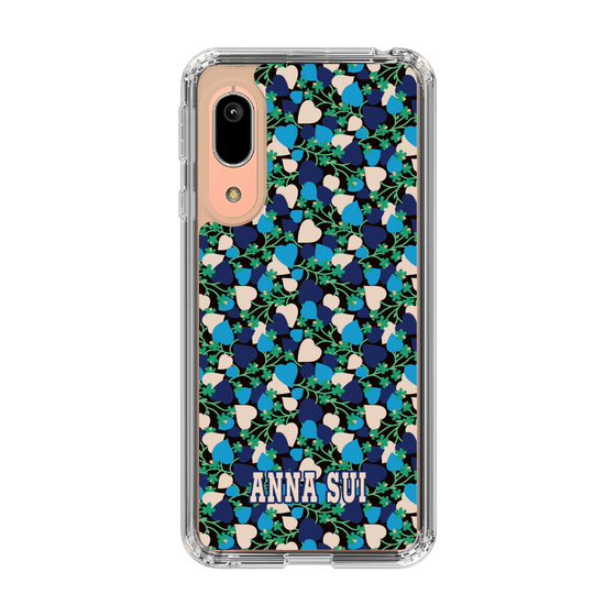 スリムプロテクションケース［ ANNA SUI - HEARTS VINE - BLUE ］