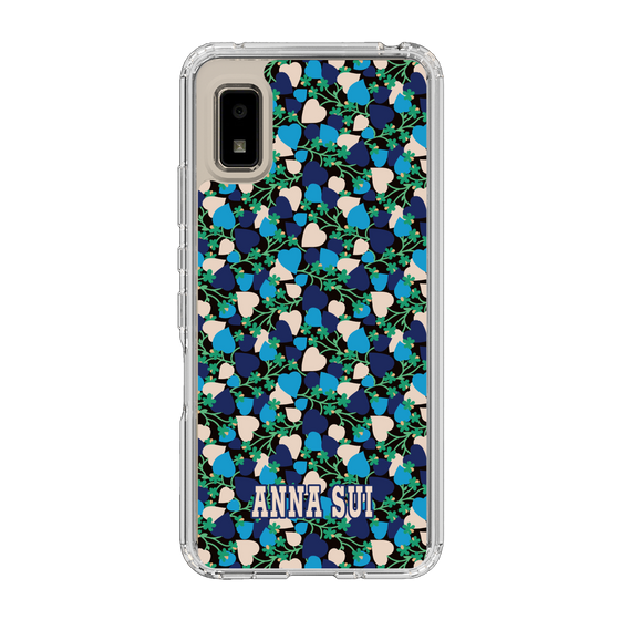 スリムプロテクションケース［ ANNA SUI - HEARTS VINE - BLUE ］
