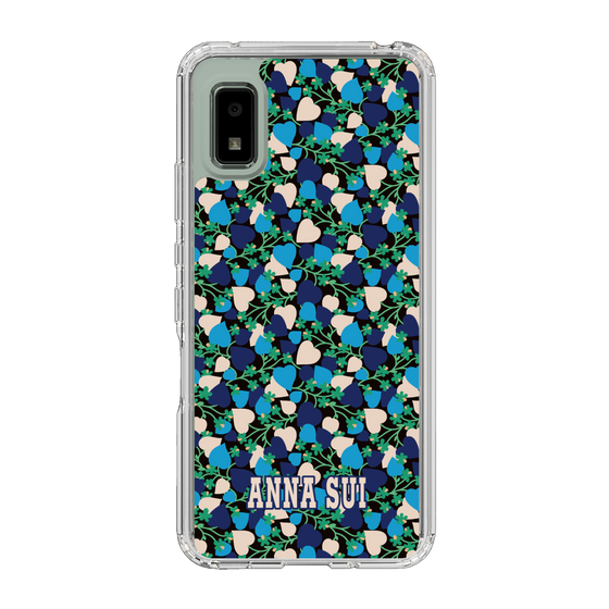 スリムプロテクションケース［ ANNA SUI - HEARTS VINE - BLUE ］
