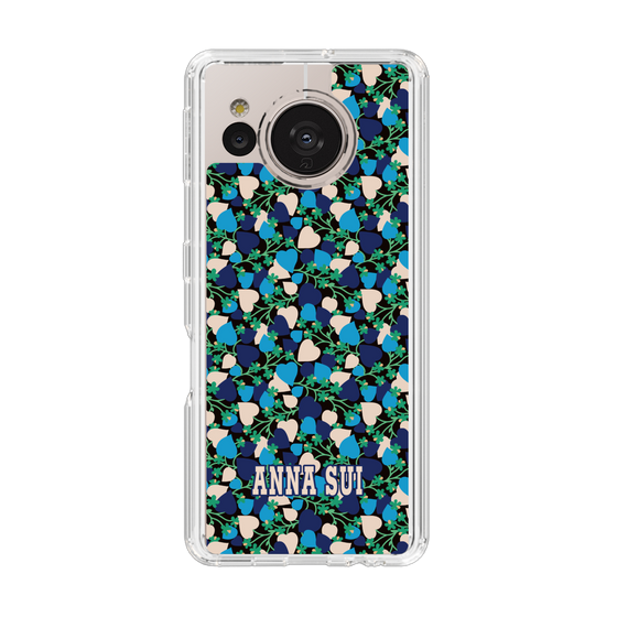 スリムプロテクションケース［ ANNA SUI - HEARTS VINE - BLUE ］