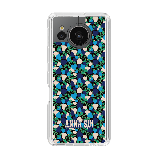 スリムプロテクションケース［ ANNA SUI - HEARTS VINE - BLUE ］
