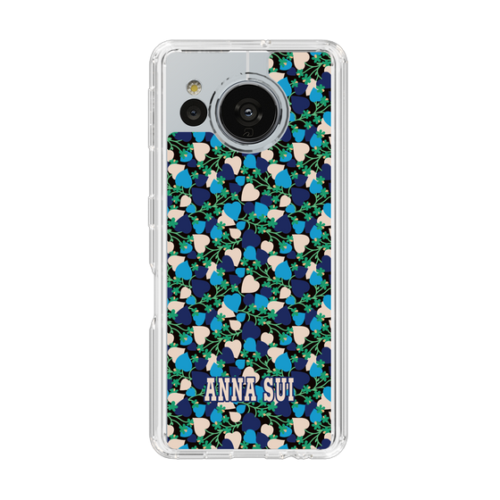 スリムプロテクションケース［ ANNA SUI - HEARTS VINE - BLUE ］