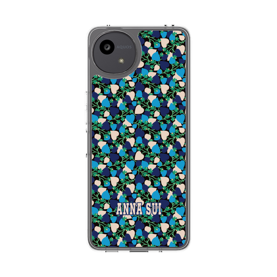 スリムプロテクションケース［ ANNA SUI - HEARTS VINE - BLUE ］