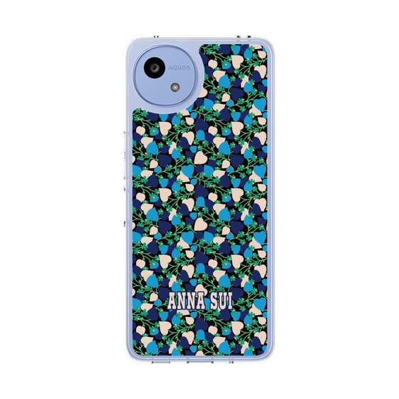 スリムプロテクションケース［ ANNA SUI - HEARTS VINE - BLUE ］