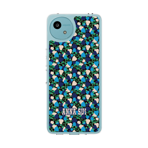 スリムプロテクションケース［ ANNA SUI - HEARTS VINE - BLUE ］