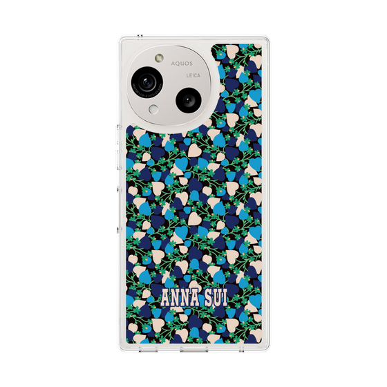 スリムプロテクションケース［ ANNA SUI - HEARTS VINE - BLUE ］
