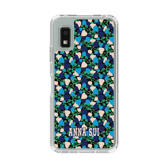 スリムプロテクションケース［ ANNA SUI - HEARTS VINE - BLUE ］
