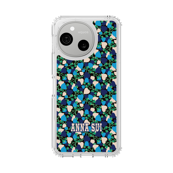 スリムプロテクションケース［ ANNA SUI - HEARTS VINE - BLUE ］