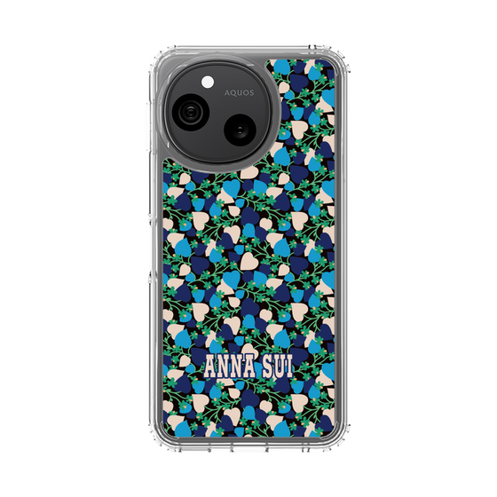 スリムプロテクションケース［ ANNA SUI - HEARTS VINE - BLUE ］