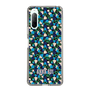 スリムプロテクションケース［ ANNA SUI - HEARTS VINE - BLUE ］