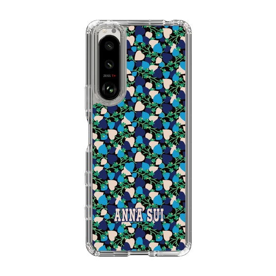 スリムプロテクションケース［ ANNA SUI - HEARTS VINE - BLUE ］
