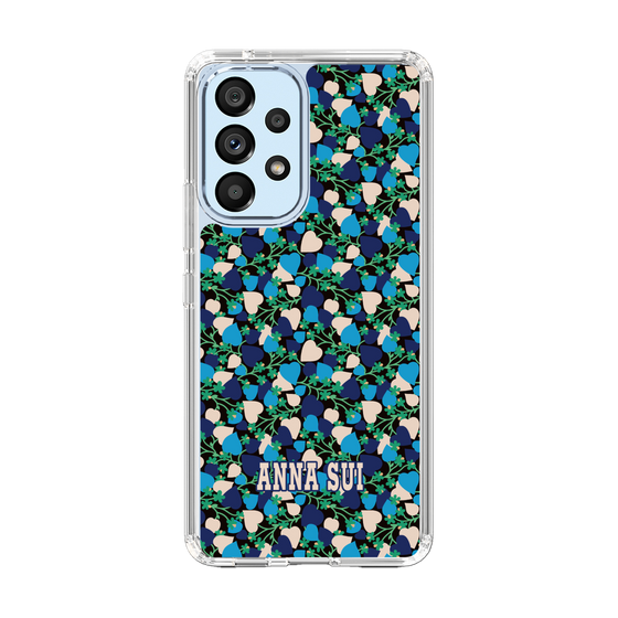 スリムプロテクションケース［ ANNA SUI - HEARTS VINE - BLUE ］