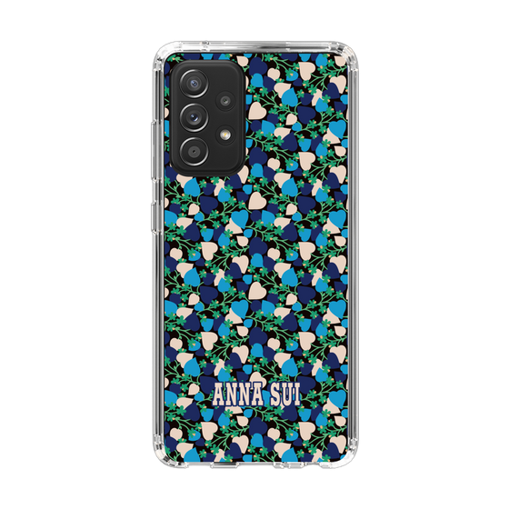 スリムプロテクションケース［ ANNA SUI - HEARTS VINE - BLUE ］