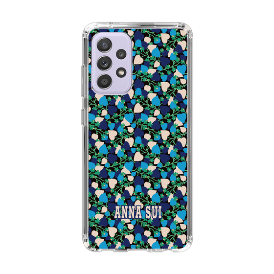 スリムプロテクションケース［ ANNA SUI - HEARTS VINE - BLUE ］