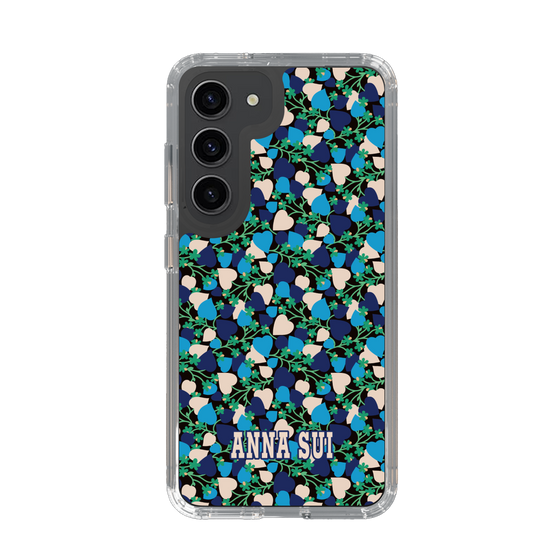 スリムプロテクションケース［ ANNA SUI - HEARTS VINE - BLUE ］