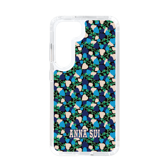 スリムプロテクションケース［ ANNA SUI - HEARTS VINE - BLUE ］
