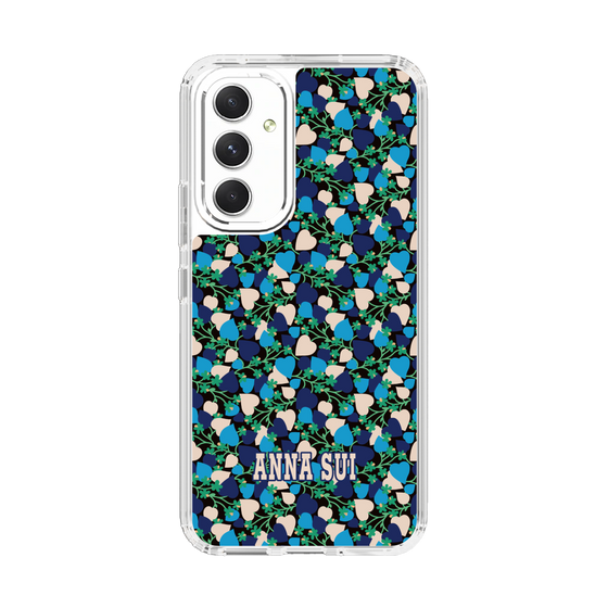 スリムプロテクションケース［ ANNA SUI - HEARTS VINE - BLUE ］