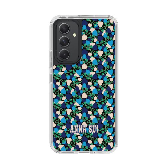スリムプロテクションケース［ ANNA SUI - HEARTS VINE - BLUE ］