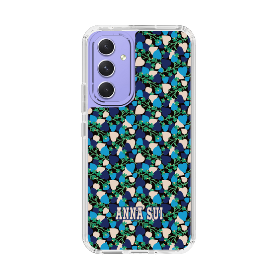 スリムプロテクションケース［ ANNA SUI - HEARTS VINE - BLUE ］