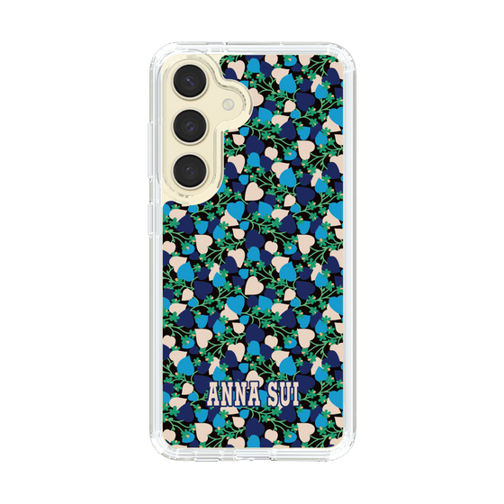 スリムプロテクションケース［ ANNA SUI - HEARTS VINE - BLUE ］