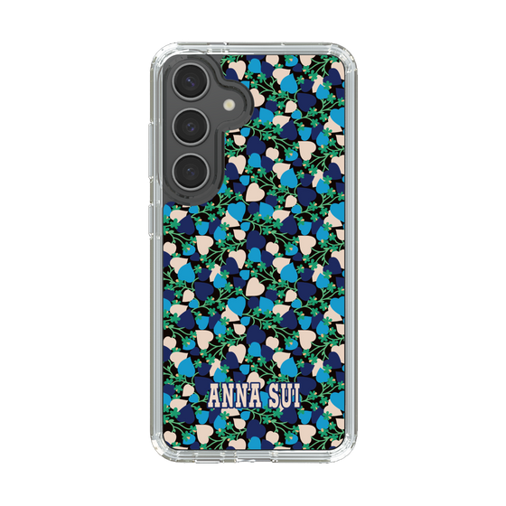 スリムプロテクションケース［ ANNA SUI - HEARTS VINE - BLUE ］