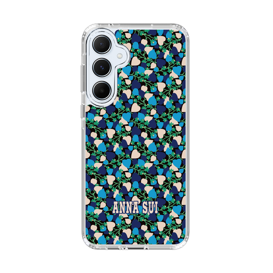 スリムプロテクションケース［ ANNA SUI - HEARTS VINE - BLUE ］