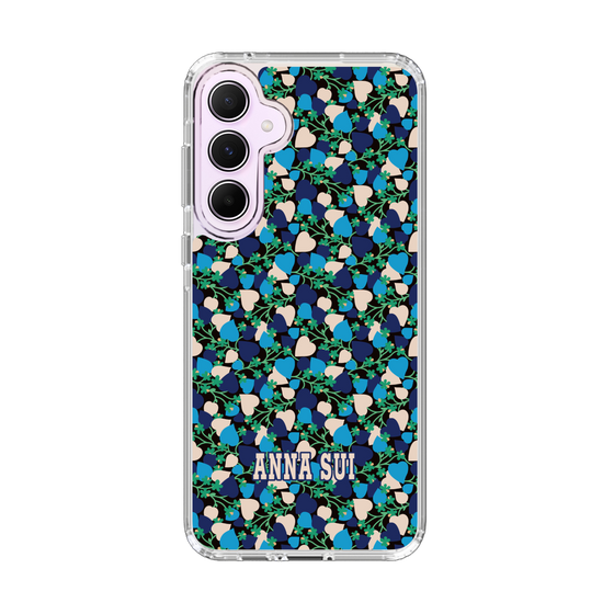 スリムプロテクションケース［ ANNA SUI - HEARTS VINE - BLUE ］