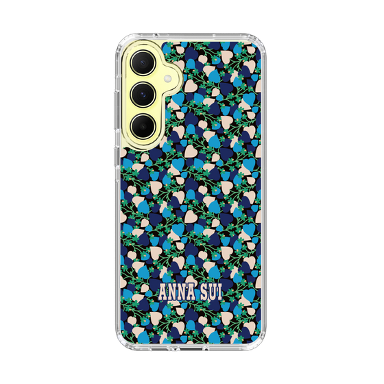 スリムプロテクションケース［ ANNA SUI - HEARTS VINE - BLUE ］